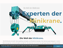 Tablet Screenshot of minikrane.de